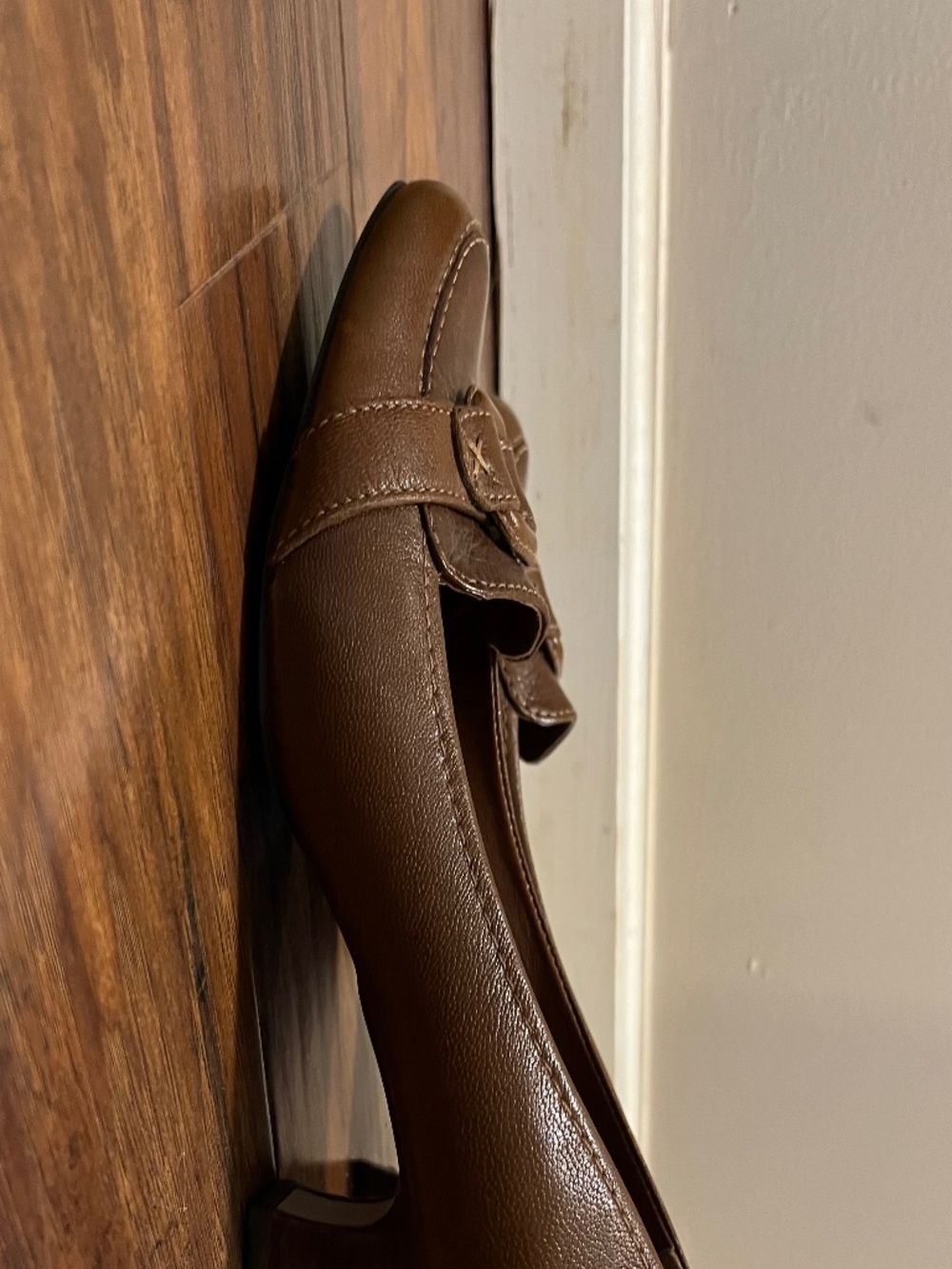 Clarks Artisan brown Leather Heel Pump Comfort Size 8.5 - Picture 2 of 4